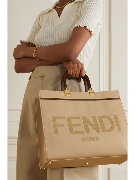 fendi canvas tote bags|fendi totes lowest price.